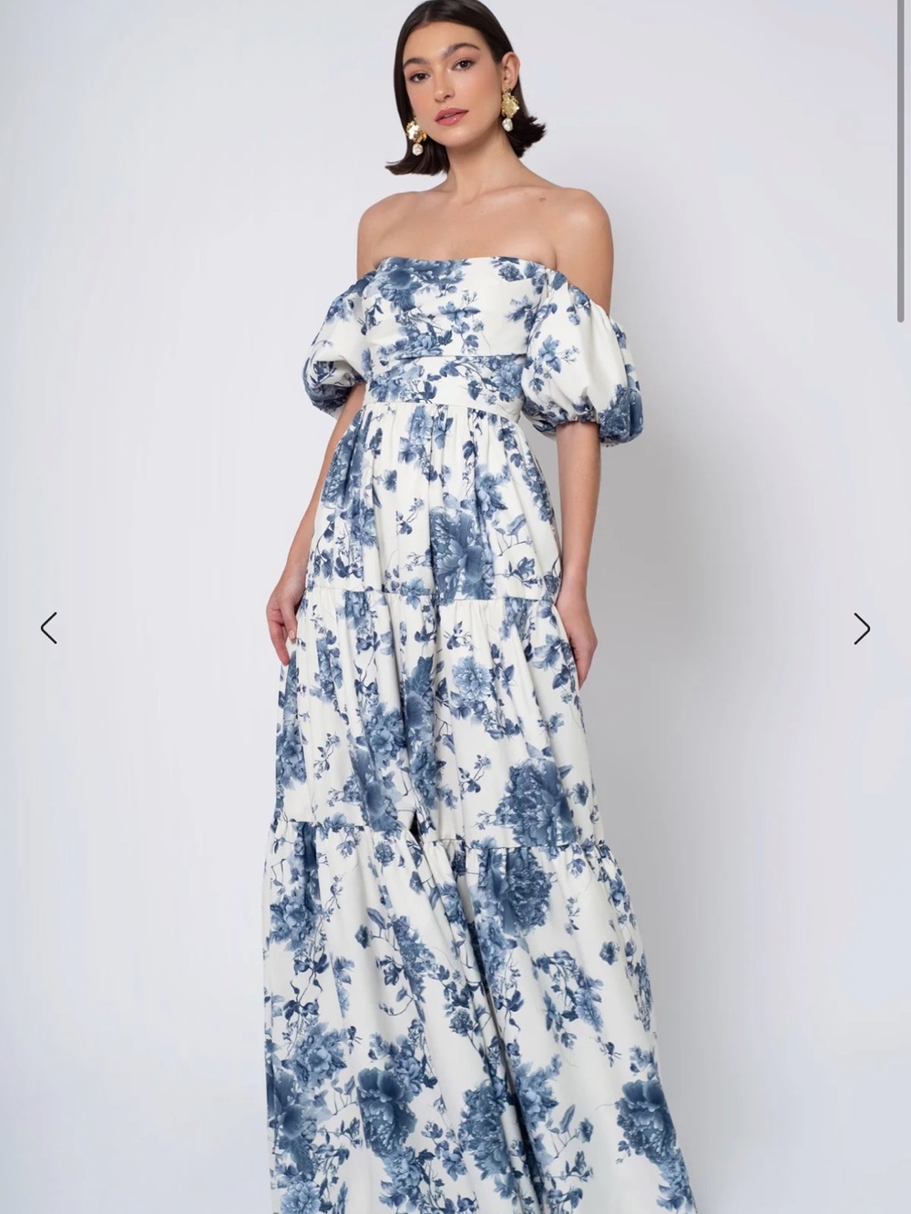 Jenny Yoo Sutton Floral Dress in Peony Garden Print